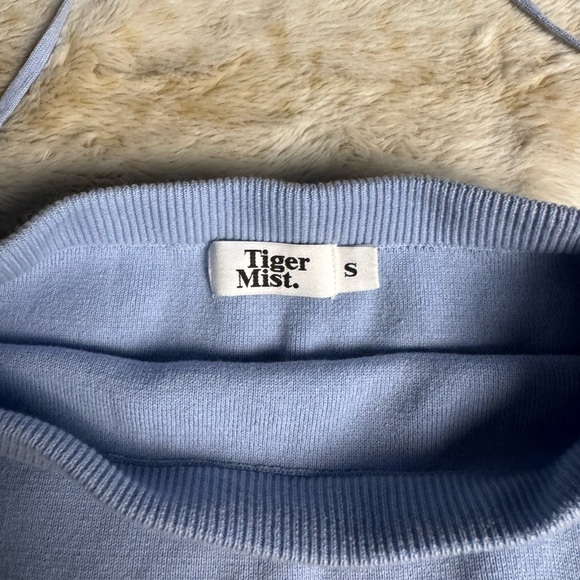 Tiger Mist Blue Midi Skirt - Picture 2 of 3